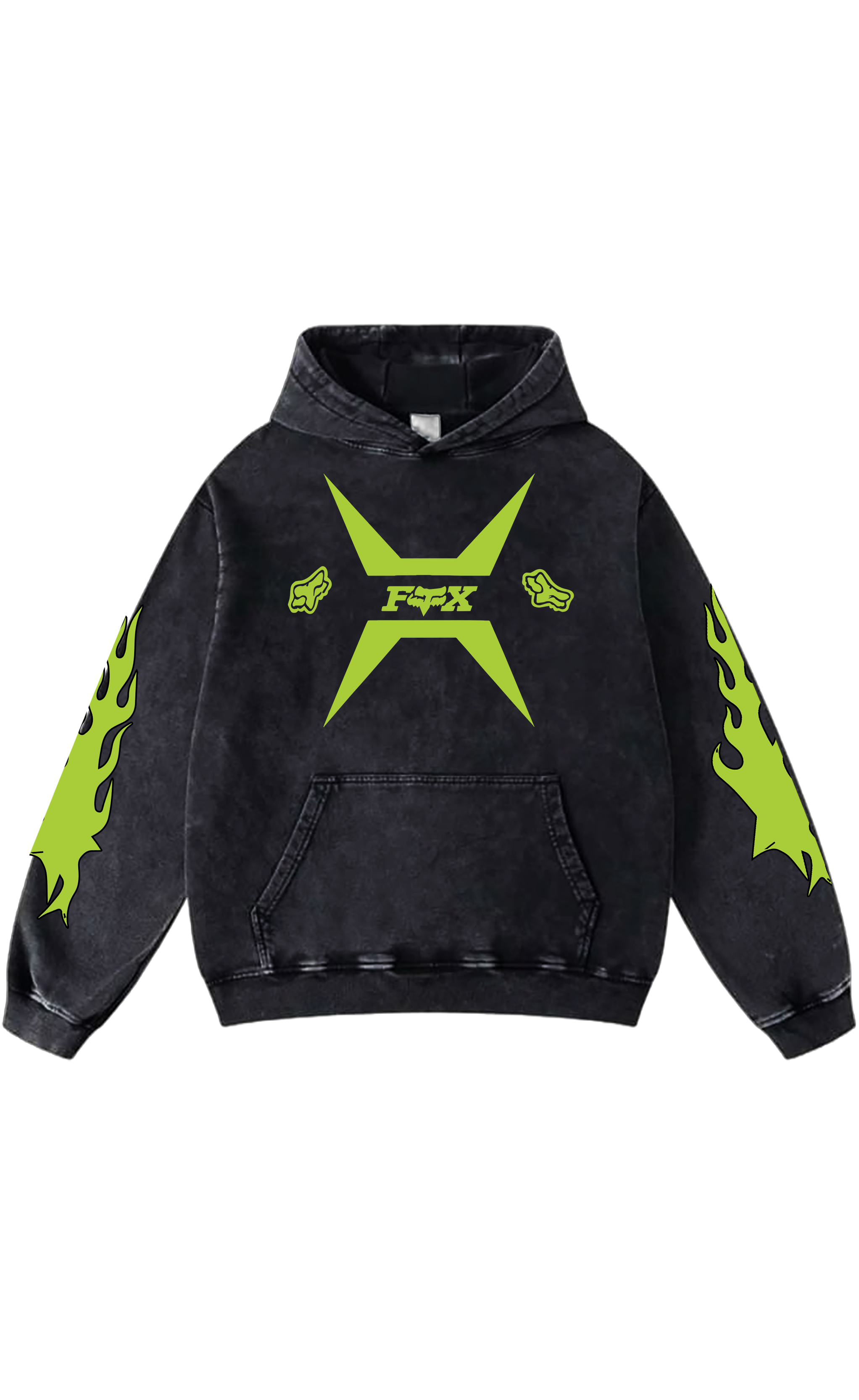 JustMini “Fox Racing ” Oversized Hoodie – Streetwear Edition
