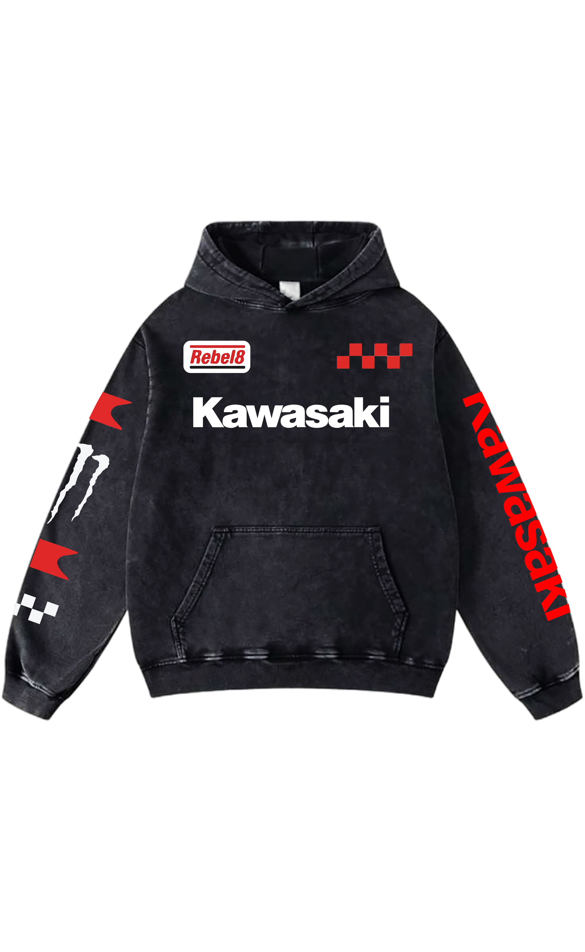 JustMini “Kawasaki Ninja ” Oversized Hoodie – Streetwear Edition