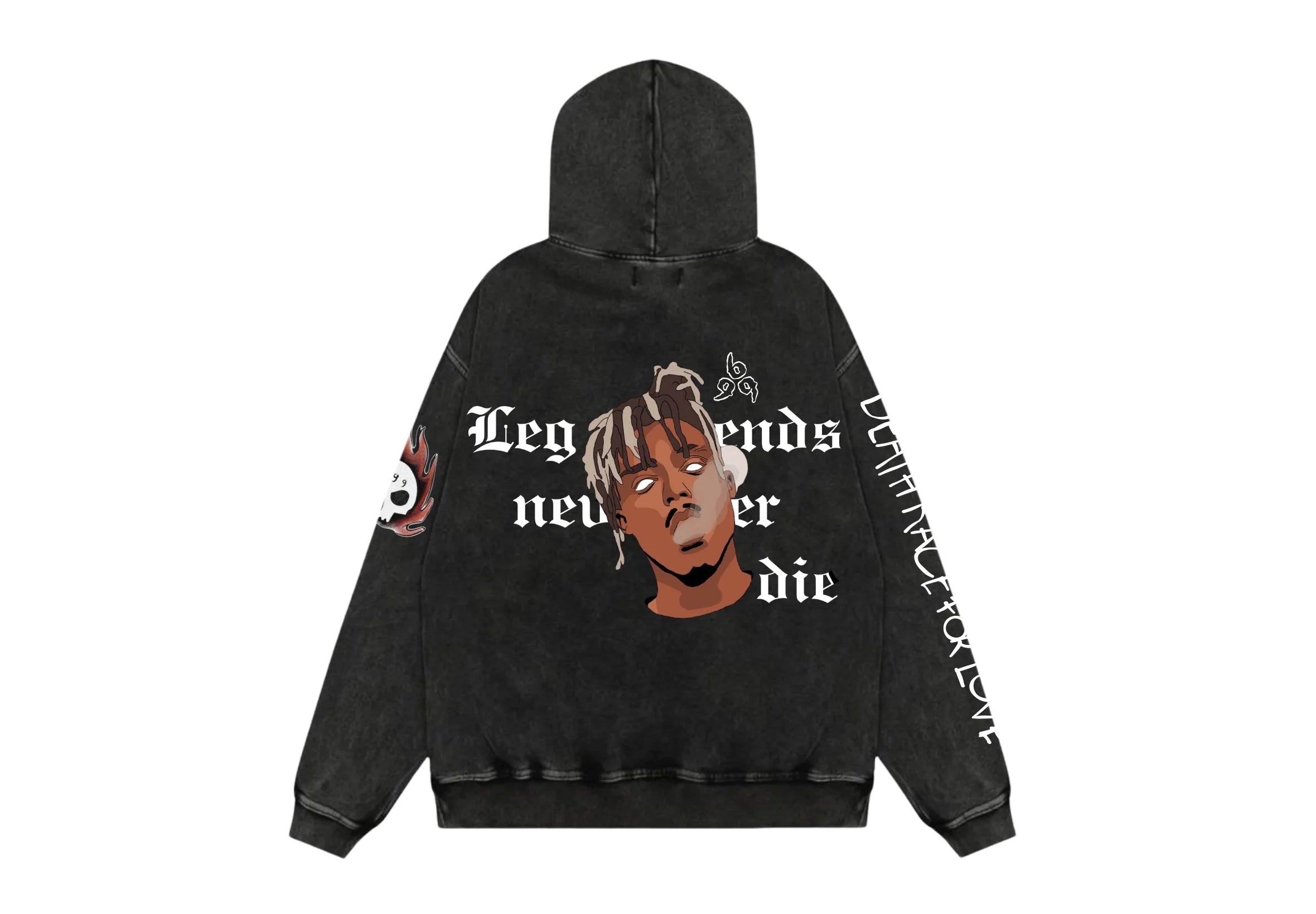JustMini “Legends Never Die” Juice WRLD Oversized Hoodie – Streetwear Edition