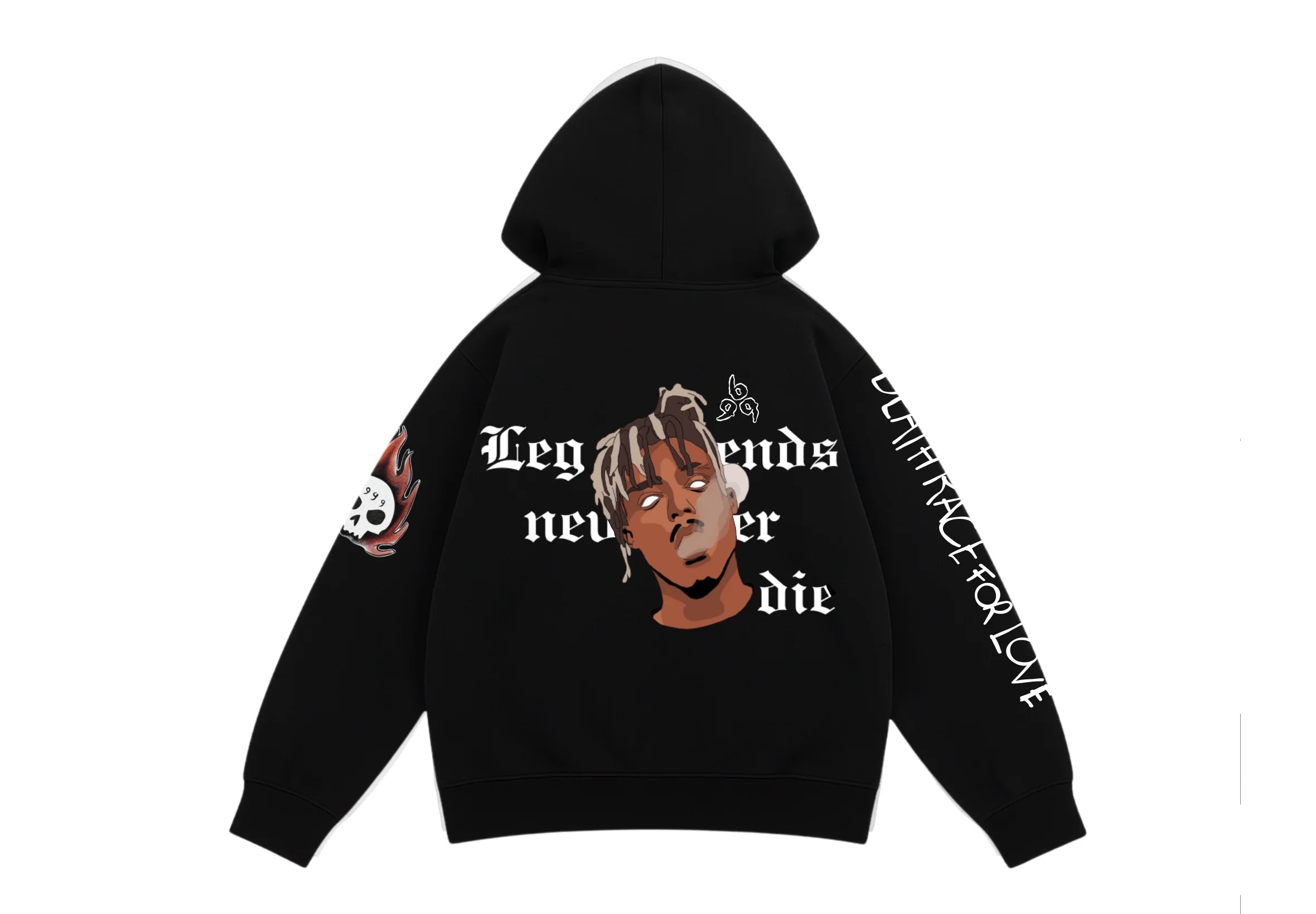 JustMini “Legends Never Die” Juice WRLD Oversized Hoodie – Streetwear Edition