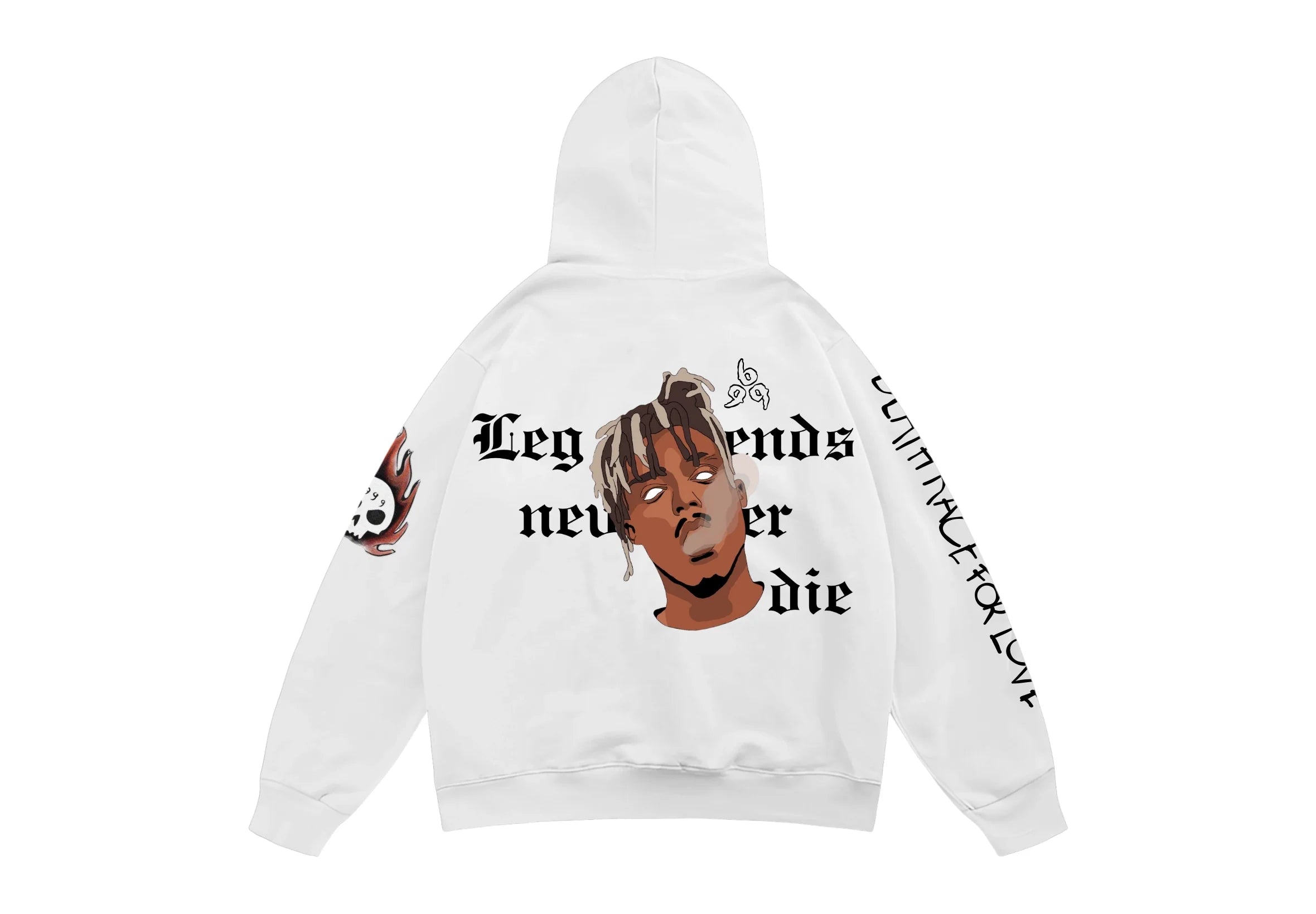 JustMini “Legends Never Die” Juice WRLD Oversized Hoodie – Streetwear Edition