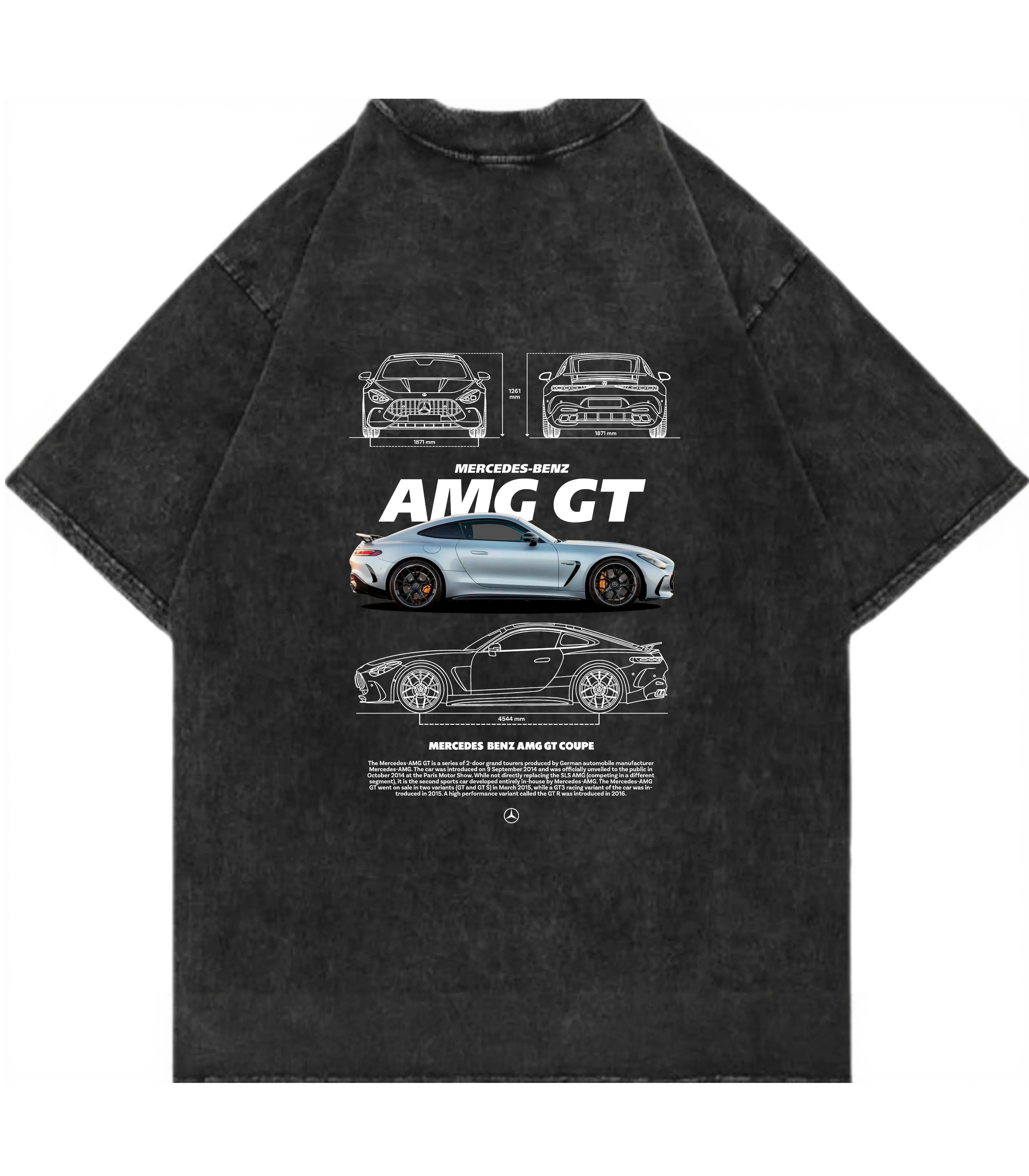 Mercedes AMG GT Oversized T-Shirt - Justmini