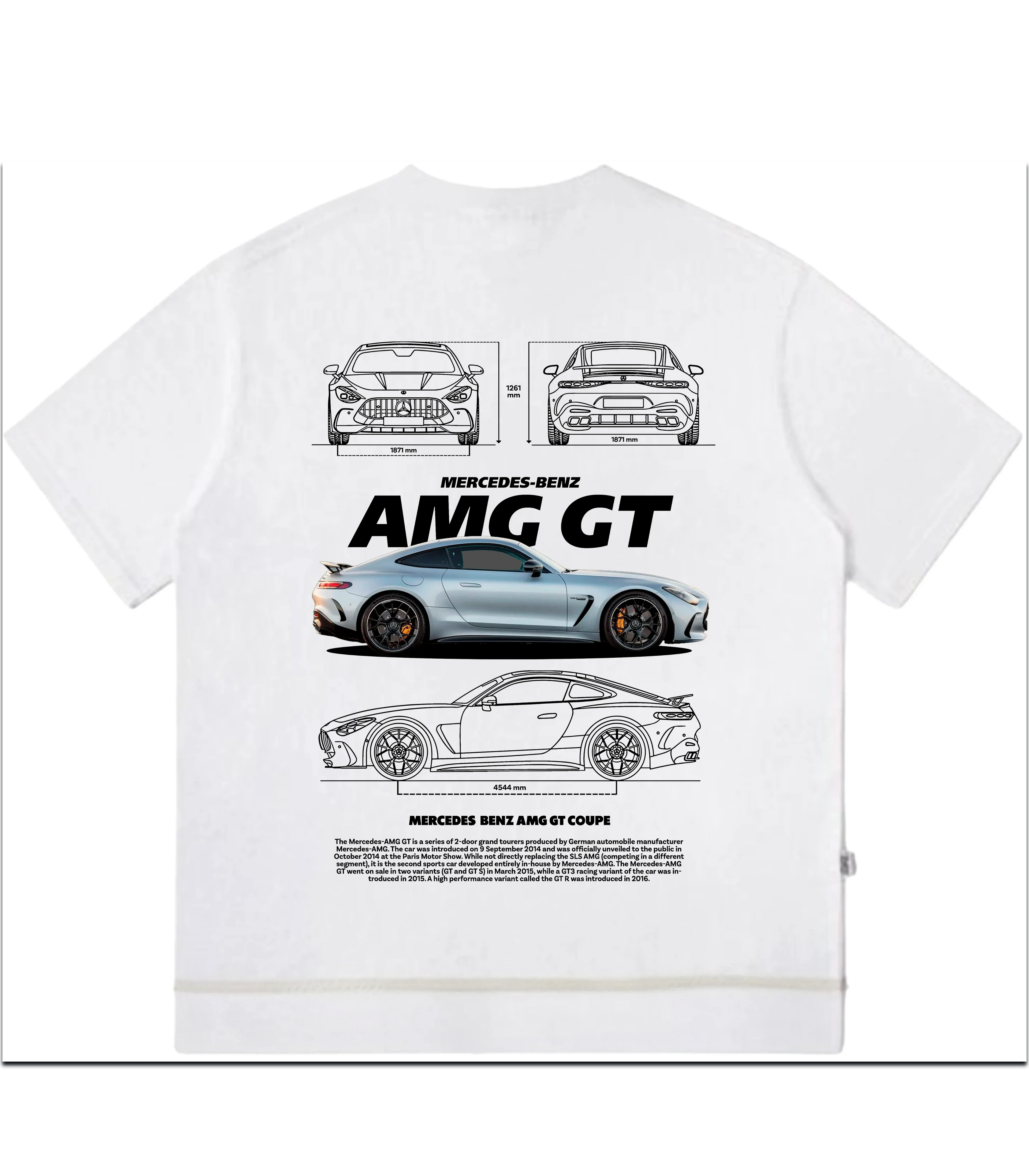 Mercedes AMG GT Oversized T-Shirt - Justmini