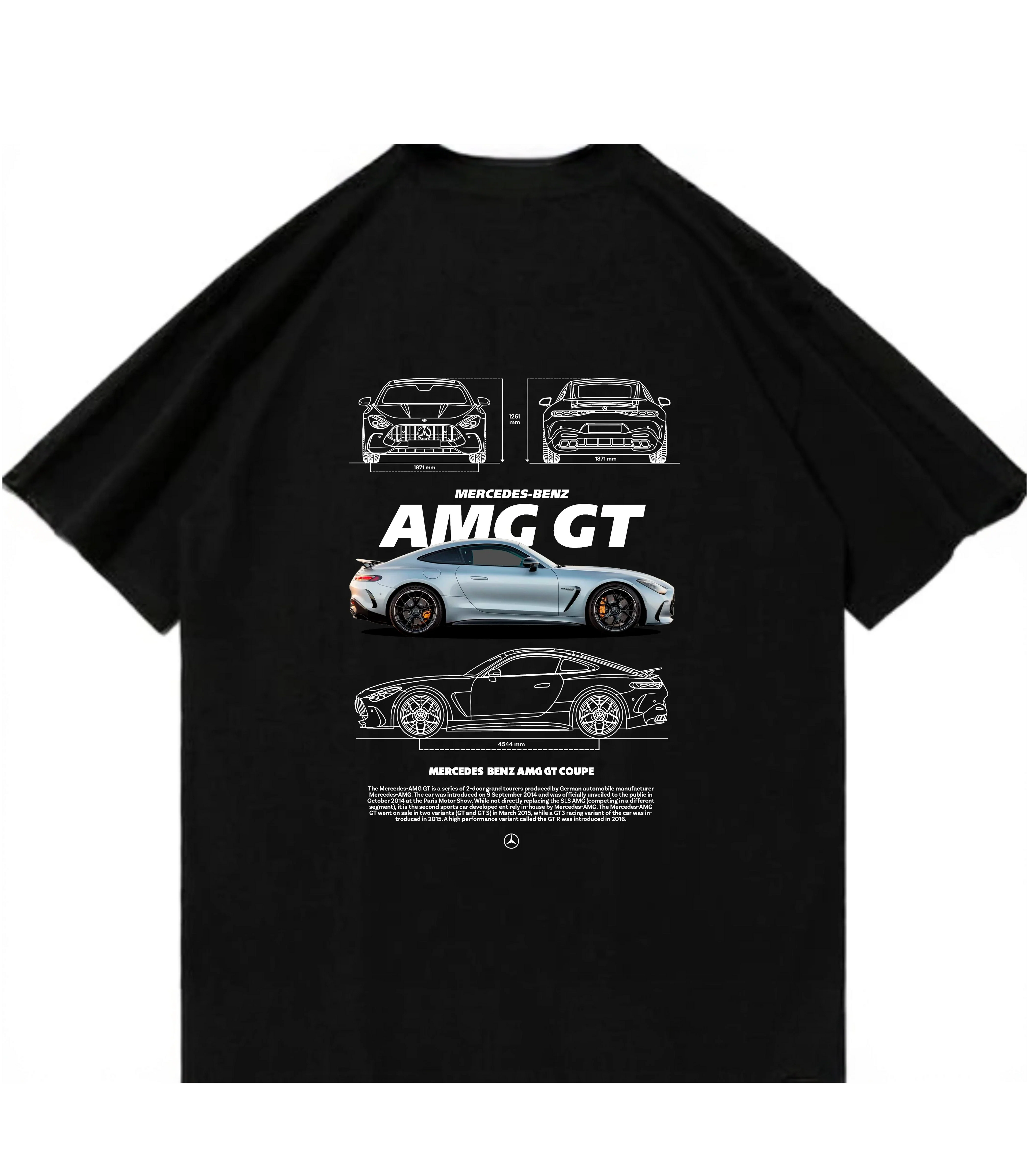 Mercedes AMG GT Oversized T-Shirt - Justmini