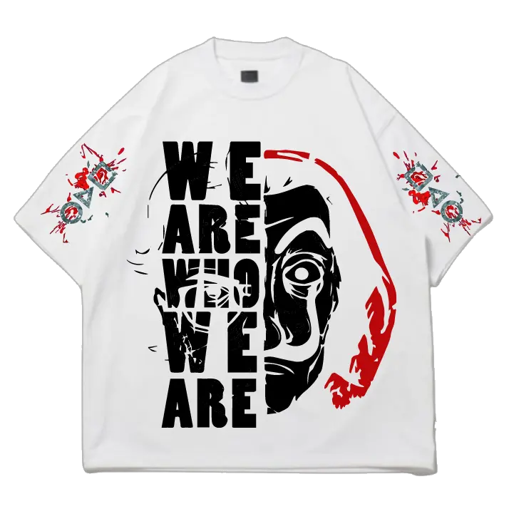 JustMini “Never Look Back” Oversized Graphic Tee – Redefine Your Grind