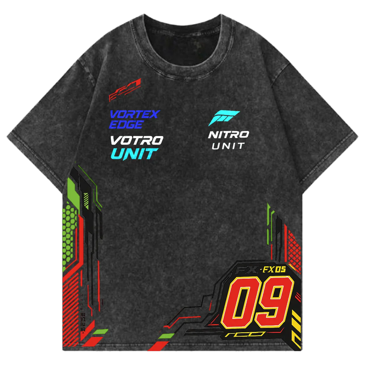 Nitro FX-09 Racing Tech Oversized T-Shirt - Justmini