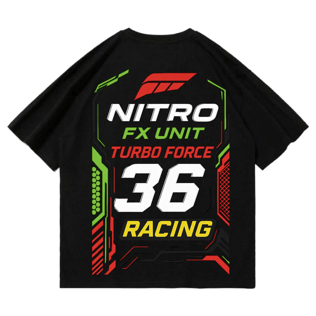 Nitro FX-09 Racing Tech Oversized T-Shirt - Justmini