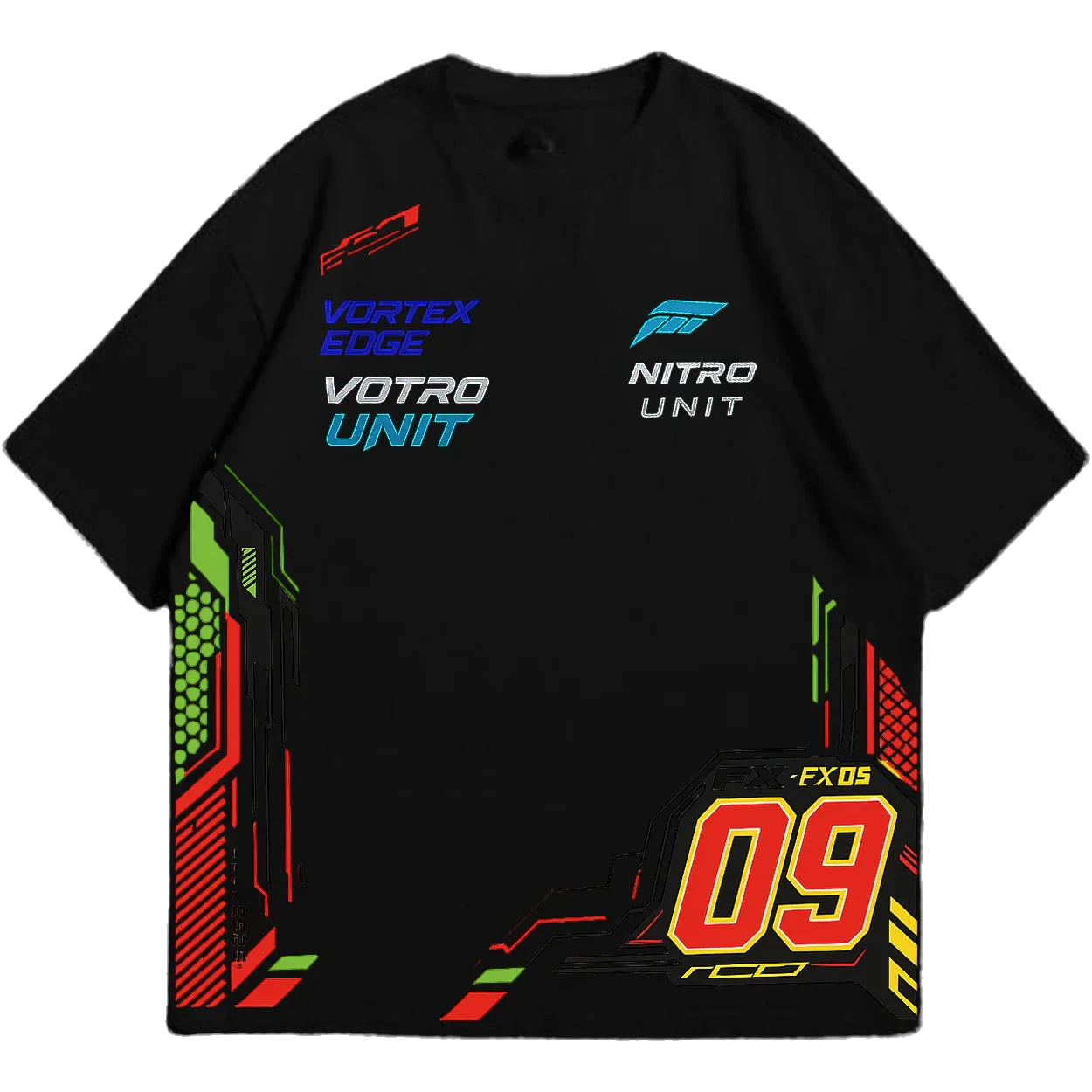 Nitro FX-09 Racing Tech Oversized T-Shirt - Justmini