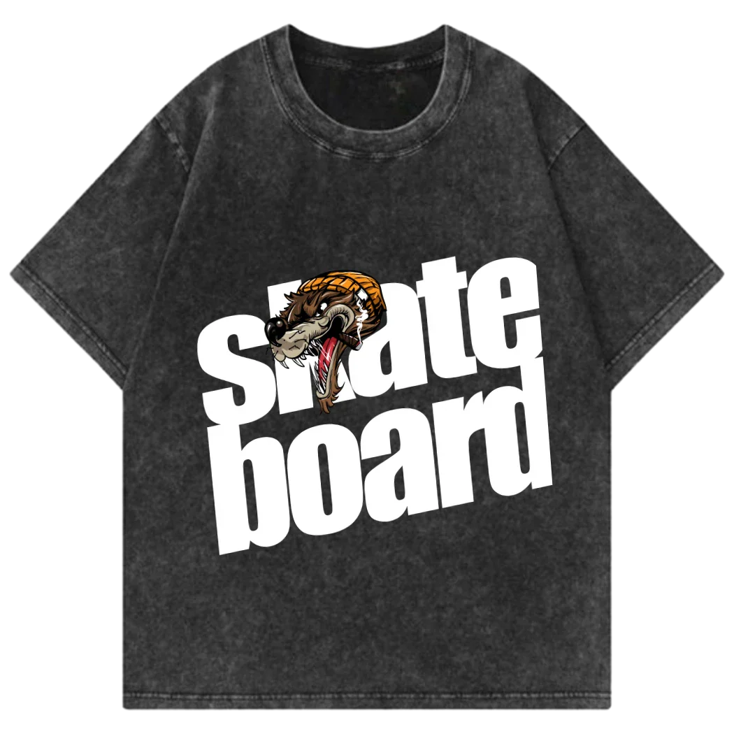 Skateboard Wolf Graphic T-Shirt – JustMini