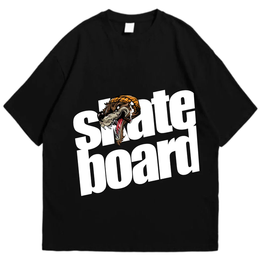 Skateboard Wolf Graphic T-Shirt – JustMini