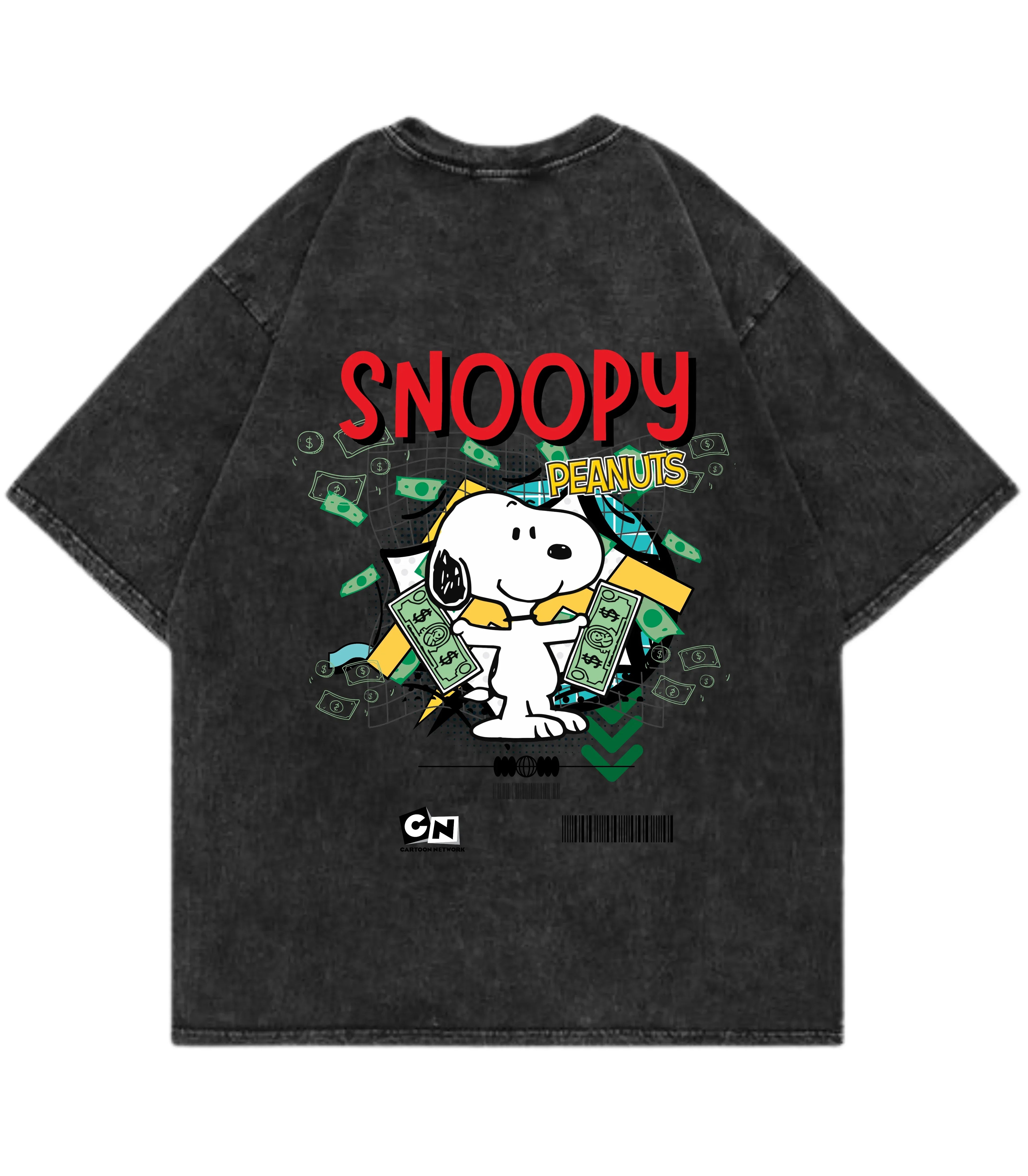 Snoopy Peanuts Acid B Oversized T-Shirt - Justmini