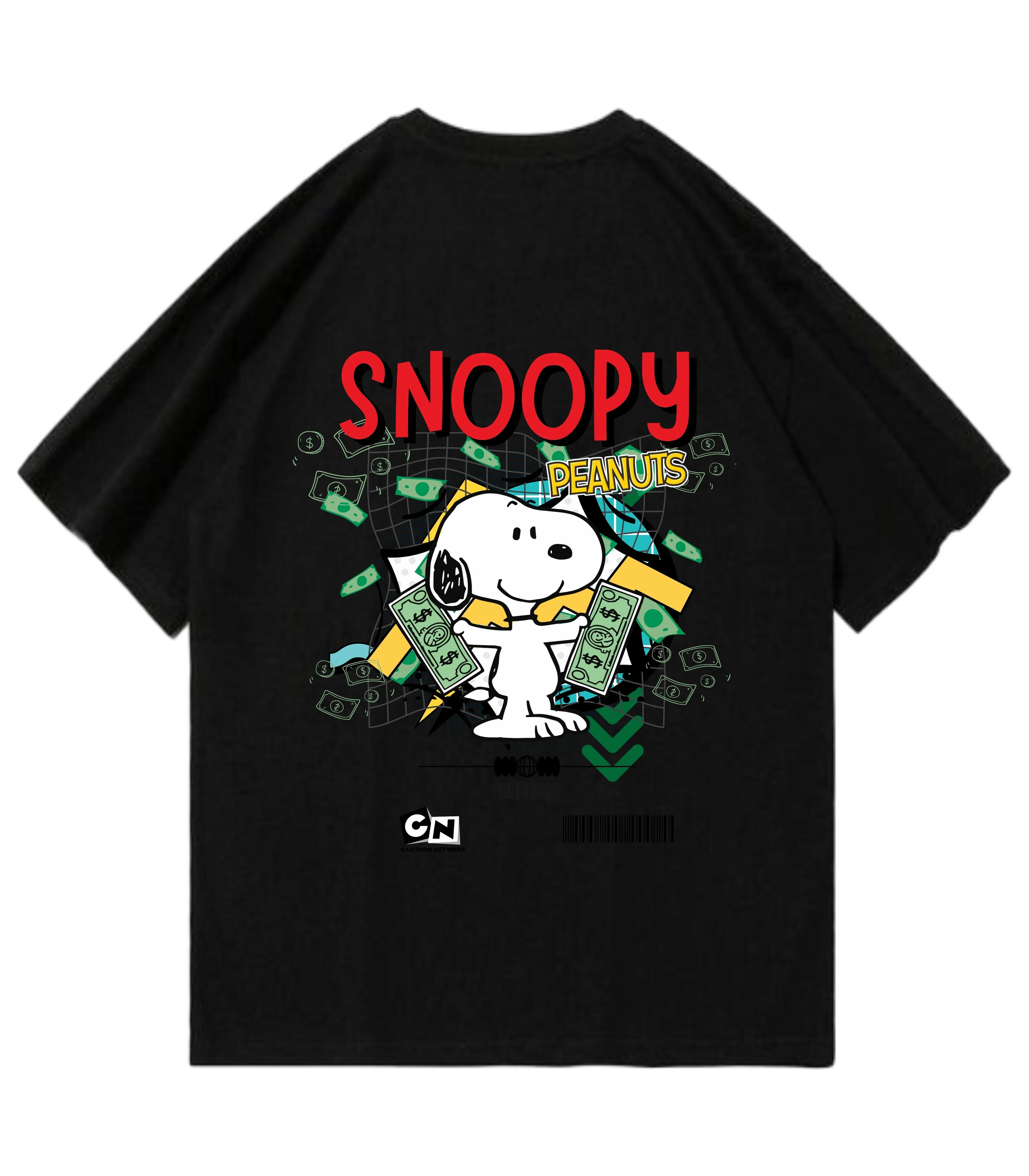 Snoopy Peanuts Acid B Oversized T-Shirt - Justmini