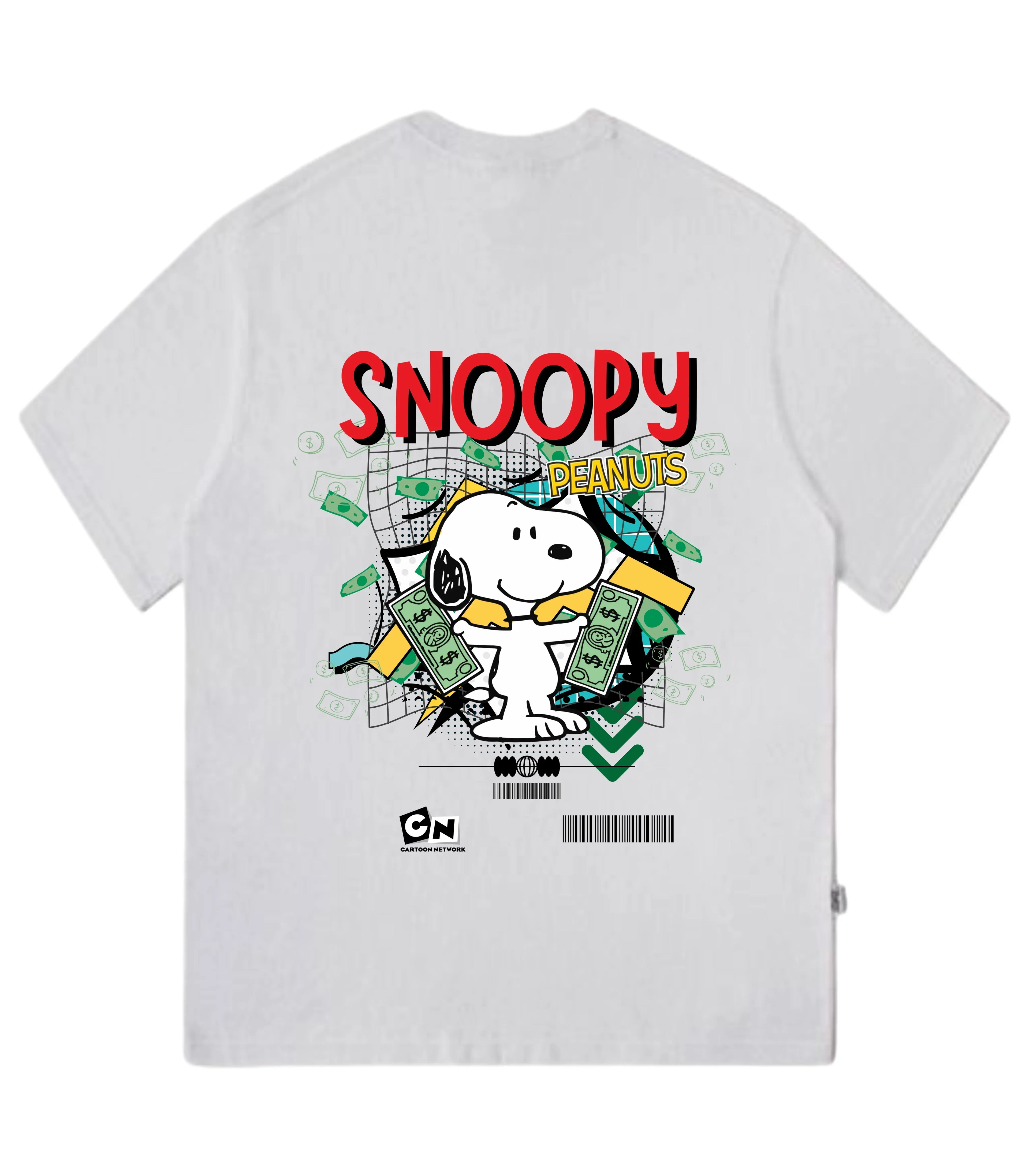 Snoopy Peanuts Acid B Oversized T-Shirt - Justmini