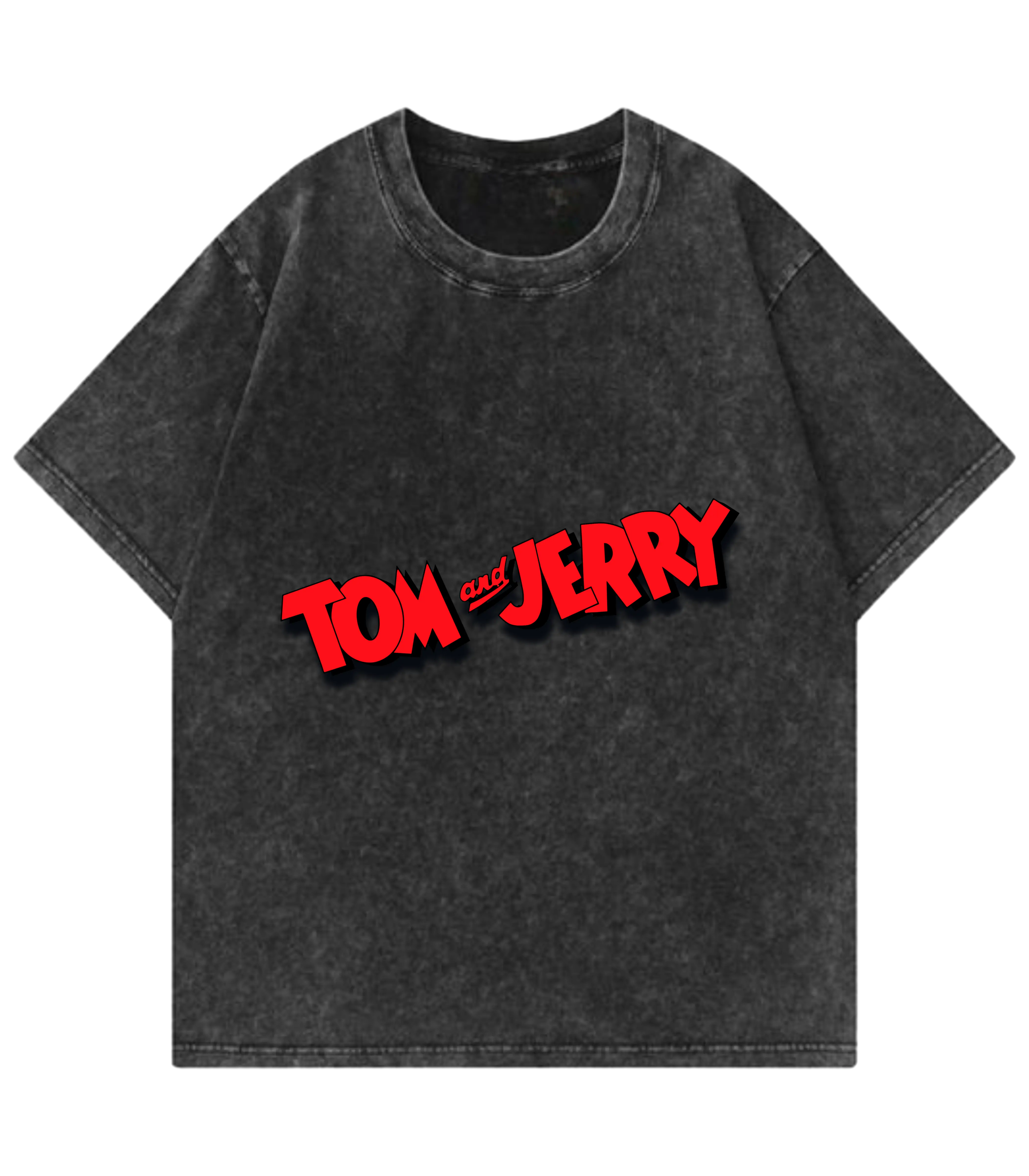 Tom & Jerry Neon Drip Oversized T-Shirt - Justmini