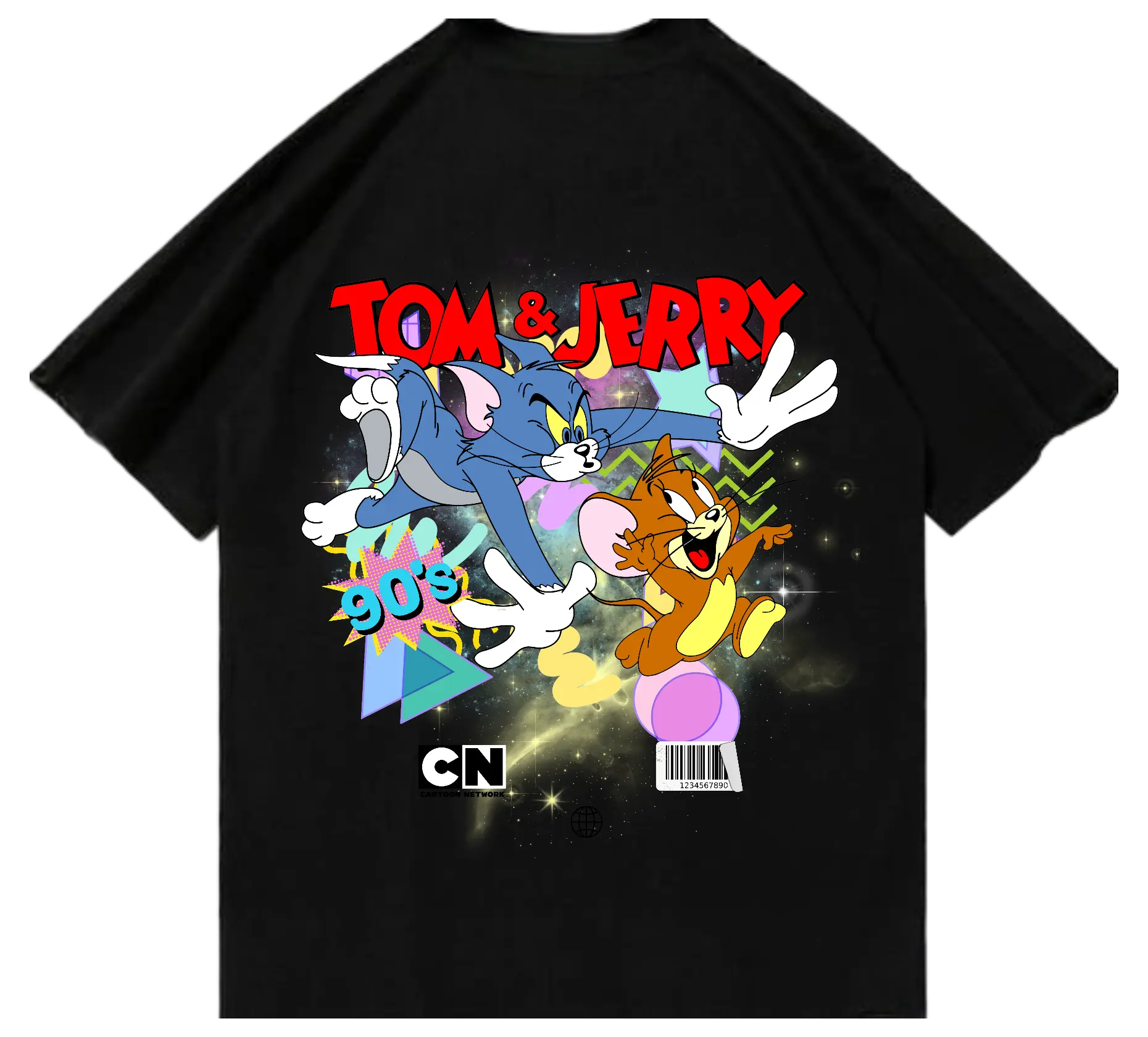 Tom & Jerry Acid B Oversized T-Shirt - Justmini