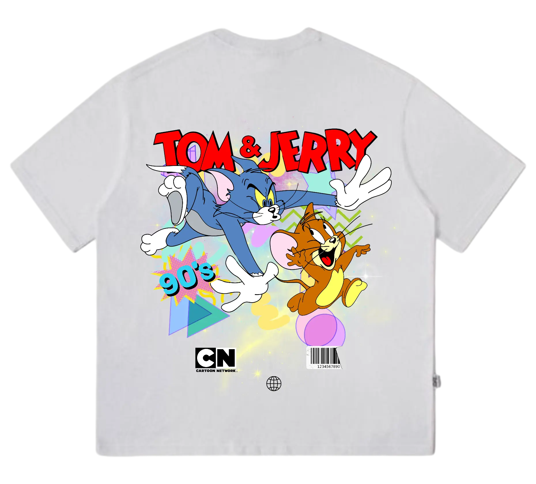Tom & Jerry Acid B Oversized T-Shirt - Justmini