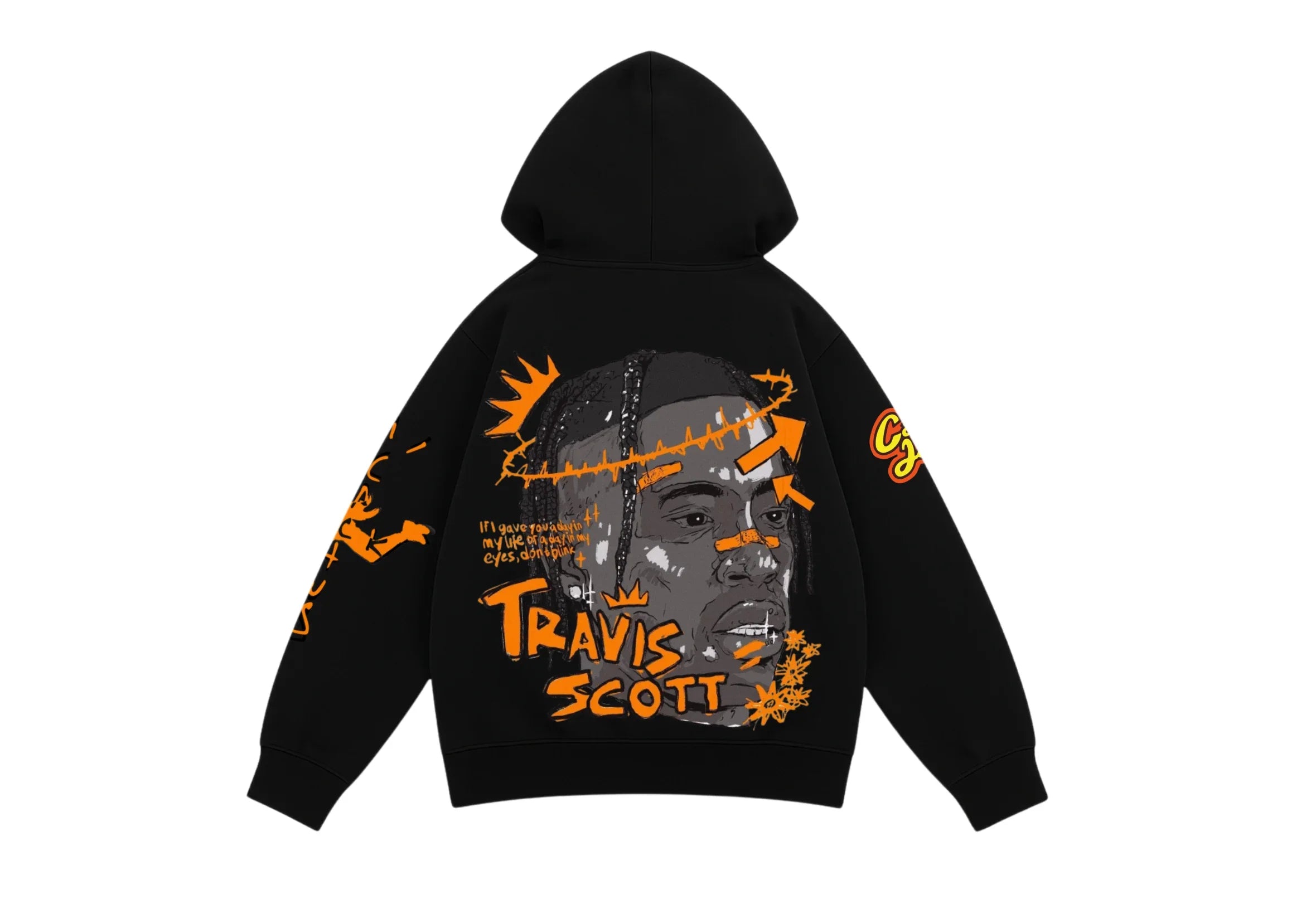JustMini “Travis Vibe” Oversized Streetwear Hoodie – Astro Edition